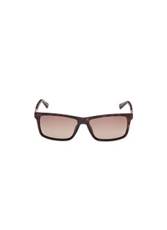 Timberland Men's Rectangular Shape  Sunglasses TB0001952H58 Lens Size: 58 Millimeter - Dark Havana  - Image 2