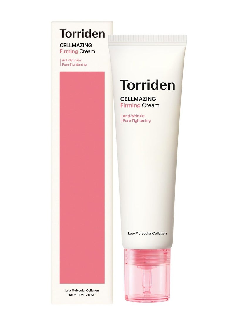 Torriden Torriden CELLMAZING Collagen Firming Cream 60ml (2.02 fl.oz.) | Improving Saggy Pore and Wrinkle | 5D Collagen Complex, Amino Acid Complex, Peptide  - Image 1