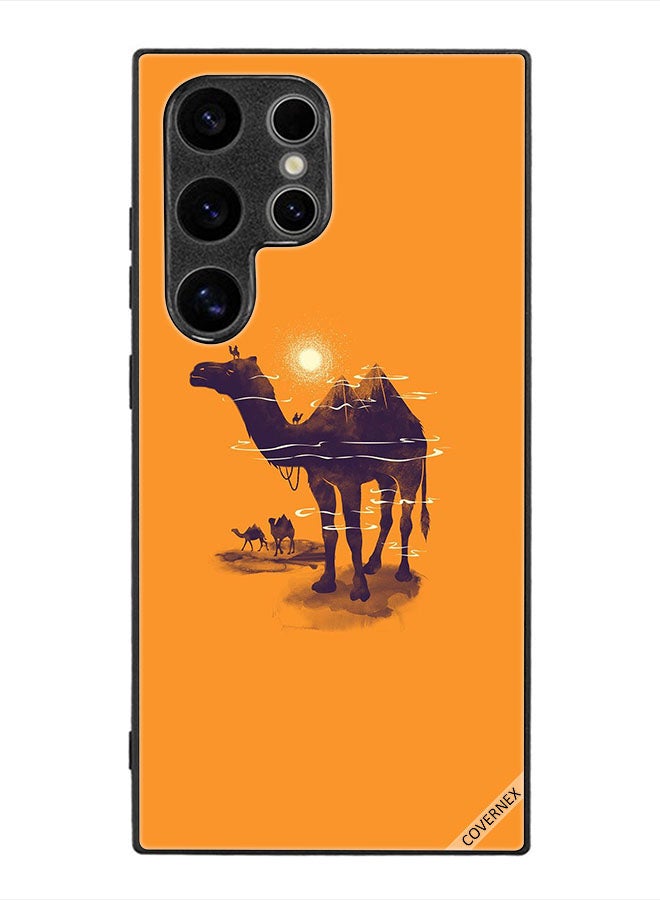 Covernex Protective Case Cover For Samsung Galaxy S24 Ultra Camels & Sun Art - Image 1