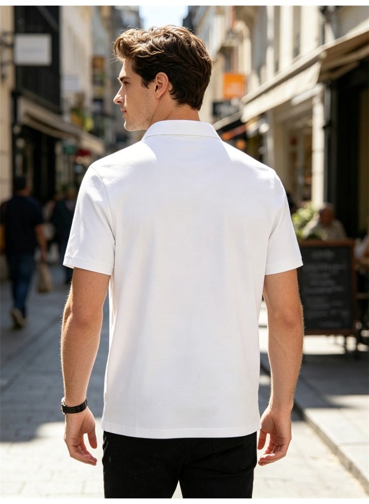 Men's Quick Dry T Shirt Breathable Athletic Workout Shirt Sport Short Sleeve Top - Image 2