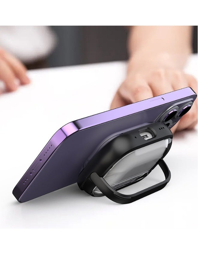 NIBEMINENT AirPods Pro 2 Bluetooth Headset Transparent Protective Cover, Shockproof Lock Buckle Cover, Front Led Visible  - Image 3