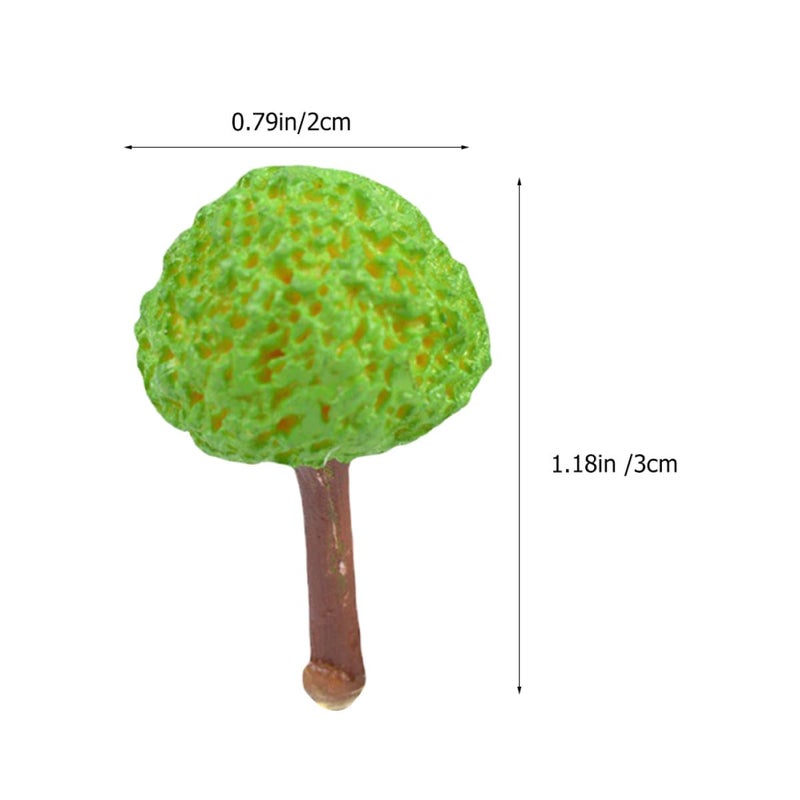Resin Miniature Tree Figurines Bonsai Decor Set Of 3 Sizes For Garden Patio Micro Landscape - Image 3