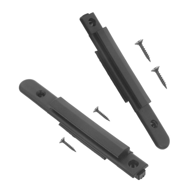 2pcs Retractable Lanyard Clip with Belt Receiver for Construction Safety Gear Black - Image 1