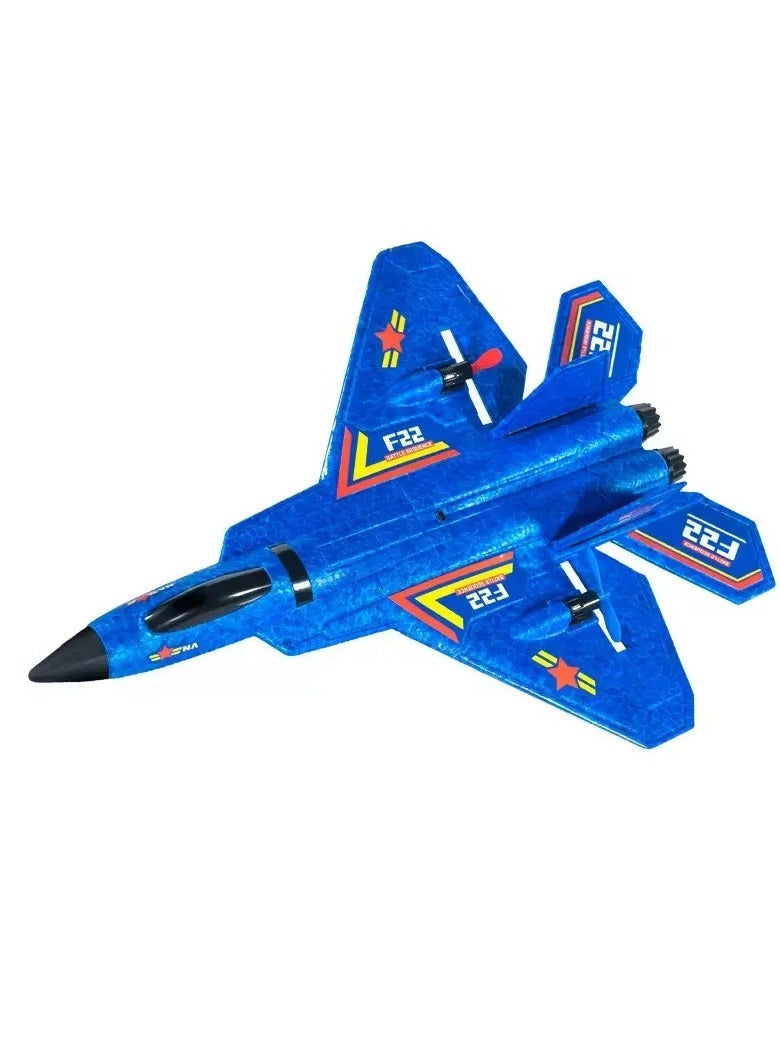 Flying Jet, Remote Control Airplanes Toy for Boys Girls Kids, RC AirPlane, F22 Airplane Fighter Ready to Fly, 2.4Ghz 2 Channel  - Image 1