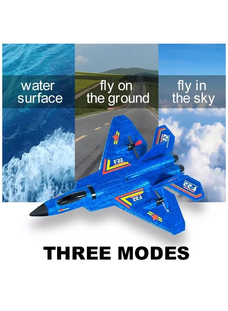 Flying Jet, Remote Control Airplanes Toy for Boys Girls Kids, RC AirPlane, F22 Airplane Fighter Ready to Fly, 2.4Ghz 2 Channel  - Image 5