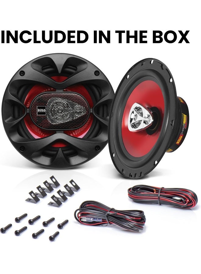 BOSS AUDIO SYSTEMS BOSS Audio Systems CH6530 Car Speakers - 300 Watts of Power Per Pair and 150 Watts Each, 6.5 Inch, Full Range, 3 Way, Sold in Pairs  - Image 5
