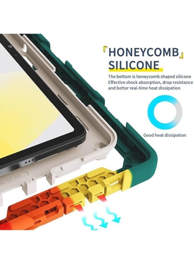 Kids Case Compatible with Redmi Pad SE 11 inch 2023,360° Rotatable Handle Stand Case 3-in-1 Drop-Proof,Shoulder Strap Tablet PC Case Cover - Image 3