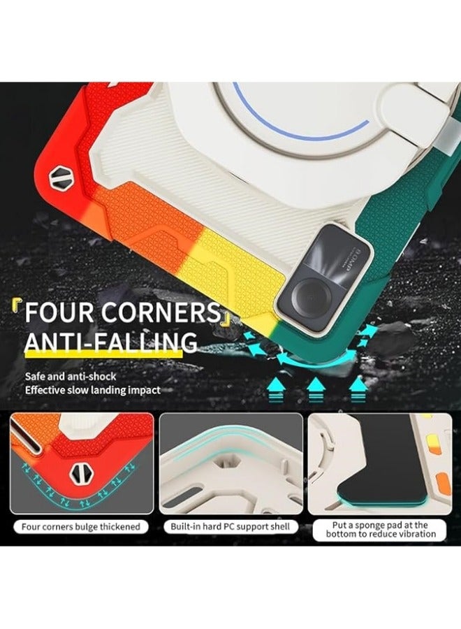 Kids Case Compatible with Redmi Pad SE 11 inch 2023,360° Rotatable Handle Stand Case 3-in-1 Drop-Proof,Shoulder Strap Tablet PC Case Cover - Image 4