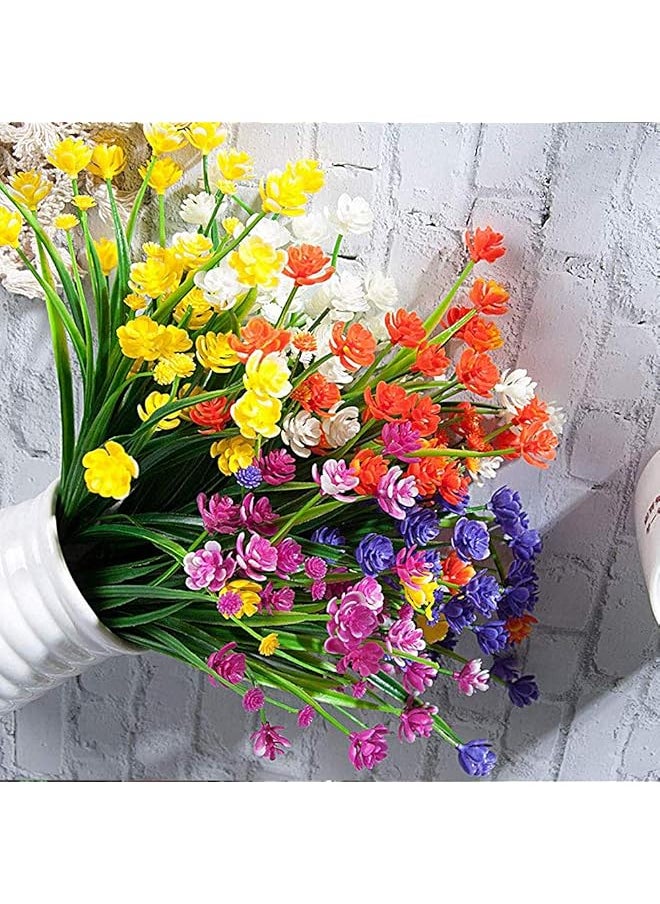 erorex 10 Bundles Artificial Daffodil Outdoors Flowers Orange  - Image 5