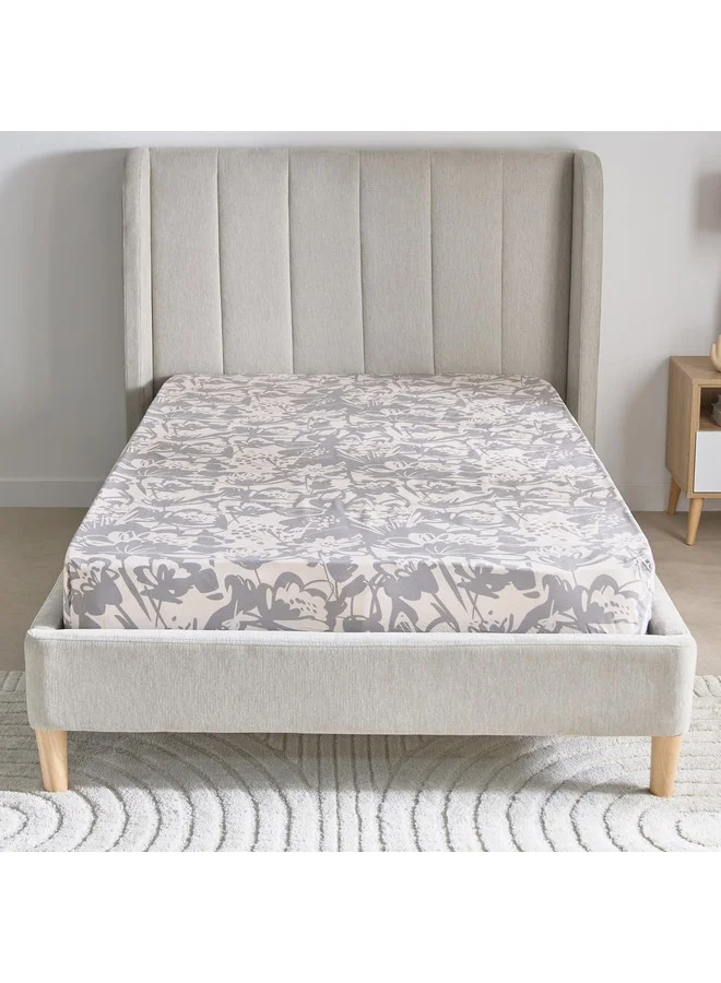 Home Box Aurora Heya Printed Cotton Single Fitted Sheet 200 x 33 x 90 cm