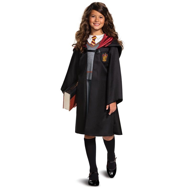 Disguise Harry Potter Hermione Granger Classic Girls Costume, Black & Red, Kids Size Large (10-12) - Image 1