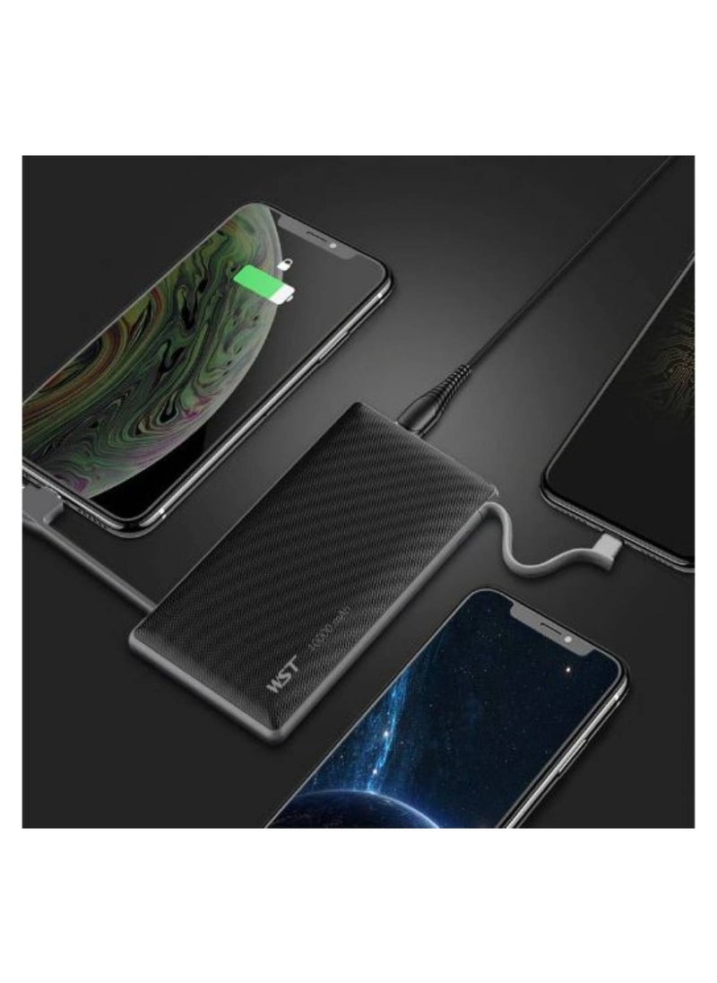 Vitacelli Premium 10000mah 8 In 1 Multiple Power bank Docking Station Black  - Image 2