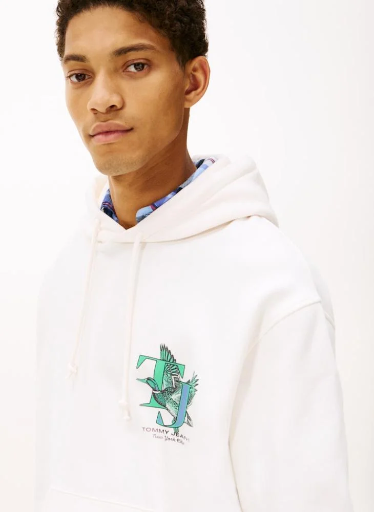 TOMMY JEANS  Back Graphic Relaxed Hoody for Men | Best Price UAE