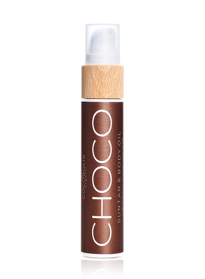 COCOSOLIS CHOCO Suntan & Body Oil XL - Organic Tanning Oil - Deep Chocolate Tan - Tanning Lotion Accelerator for Indoor and Outdoor Tanning Beds (6.76) - Image 1