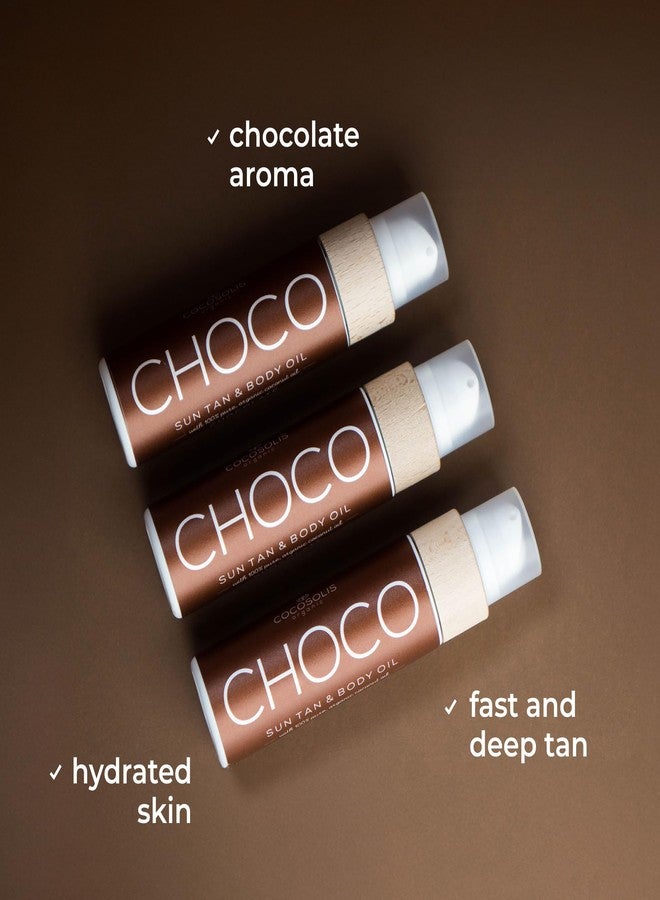 COCOSOLIS CHOCO Suntan & Body Oil XL - Organic Tanning Oil - Deep Chocolate Tan - Tanning Lotion Accelerator for Indoor and Outdoor Tanning Beds (6.76) - Image 5