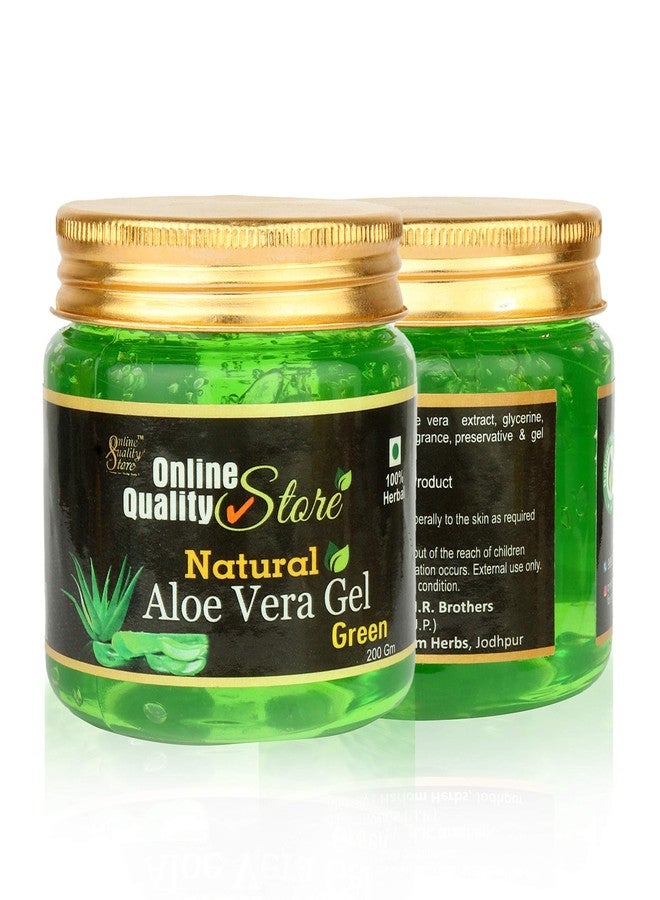 Online Quality Store Natural Aloe Vera Gel Green (200ml) + Pure Multani Mitti Powder (150g) + Rose Water (100ml) Combo Pack, 450g - Image 5