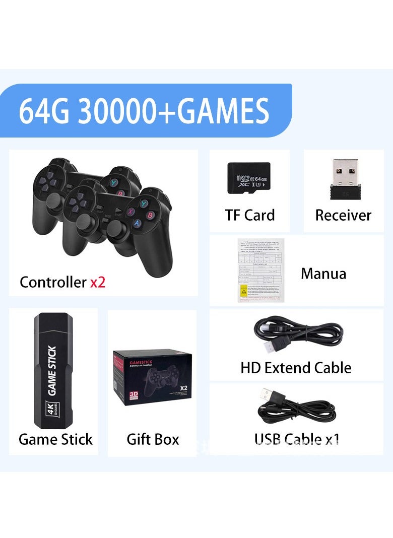 Game Controller Joystick GD10 Retro Game Console Video Home Game Console Wireless HD X2 Game Console Duo Battle for PS1/N64/GB/MD/NES/GBA/GBC