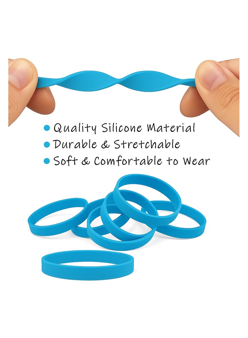 برينت شوب فور مي أساور مطاطية ملونة للحفلات والمناسبات وحفلات جمع التبرعات - مثالية للرياضة وحفلات أعياد الميلاد وبناء الفريق وحملات التوعية ومفضلات الحفلات - Image 2