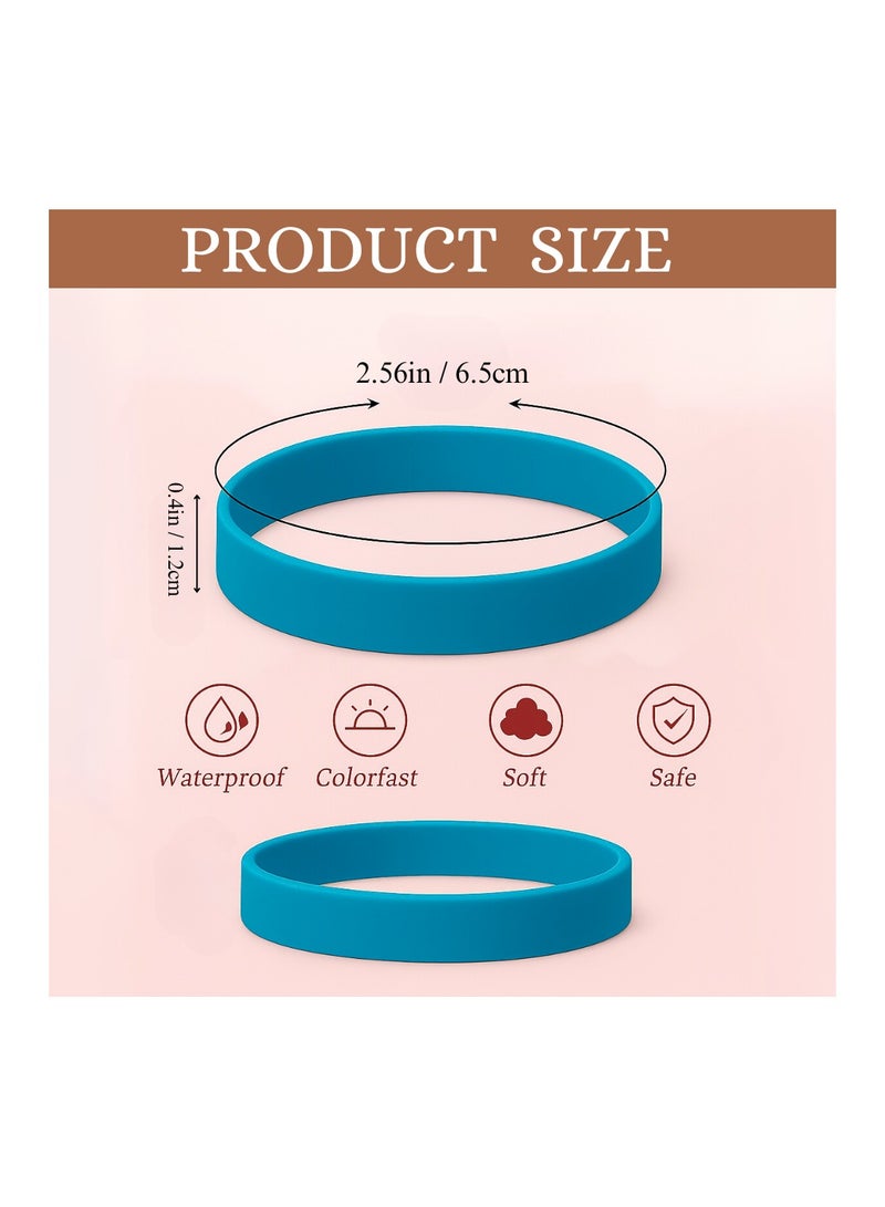 برينت شوب فور مي أساور مطاطية ملونة للحفلات والمناسبات وحفلات جمع التبرعات - مثالية للرياضة وحفلات أعياد الميلاد وبناء الفريق وحملات التوعية ومفضلات الحفلات - Image 4