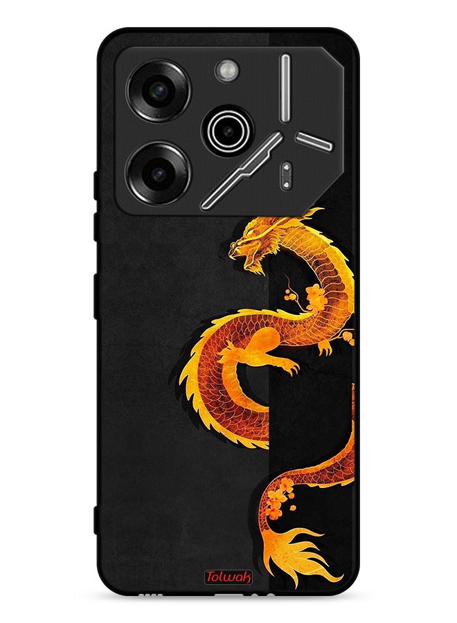 Tolwak Tecno Pova 6 Pro 5G Protective Case Cover Dragon Art - Image 1