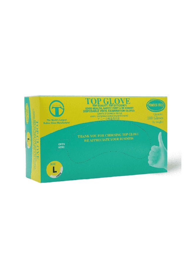 Top Glove Top Gloves Vinyl Gloves Large - 1 Kit  - Image 3
