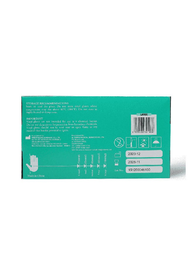 Top Glove Top Gloves Vinyl Gloves Large - 1 Kit  - Image 2