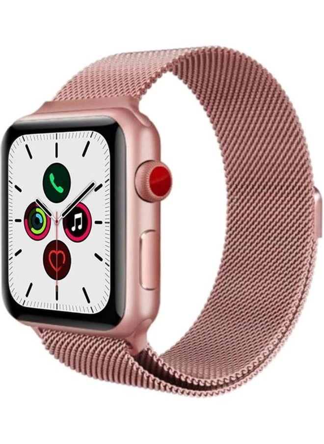 PROMASS Replacement Strap Watchband For Apple Watch Series 7 45mm / 6 / SE / 5 / 4 44mm / 3 / 2 / 1 42mm Pink 