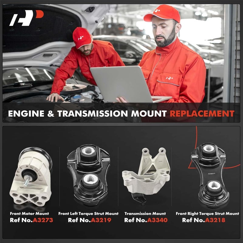 A-Premium Engine Mount Replacement Kit for Ford Explorer 2013-2019 Police Interceptor Utility, Set of 4 - Image 2