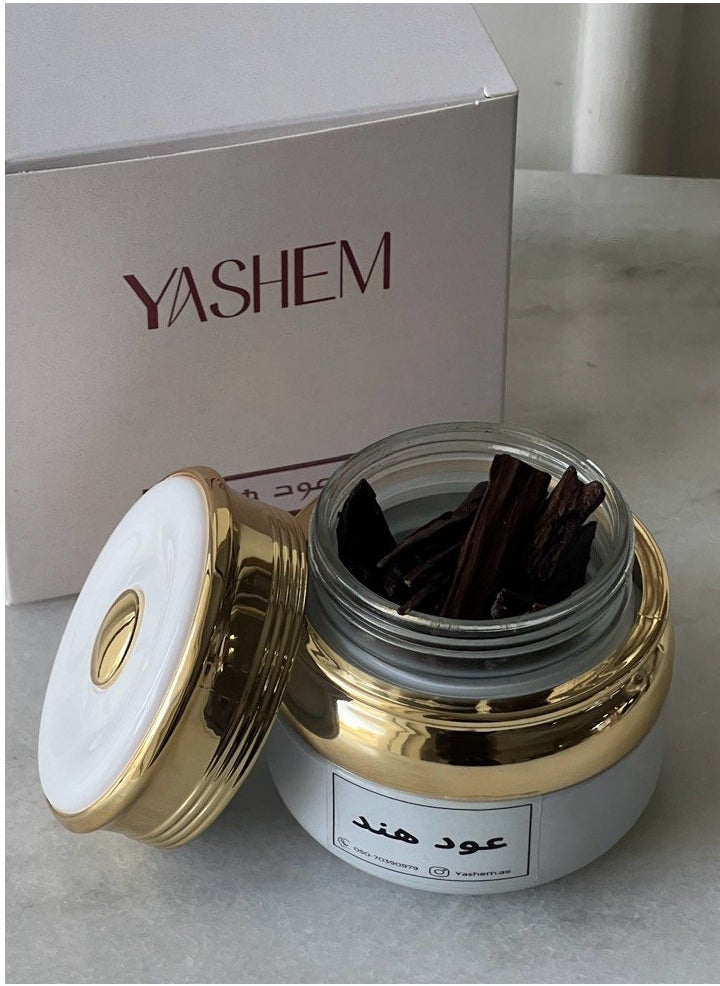 يشم بخور عود هند 60 جرام – عود عربي فاخر بزيت العود النقي، العنبر، المسك، ومزيج عطري مميز  - Image 2