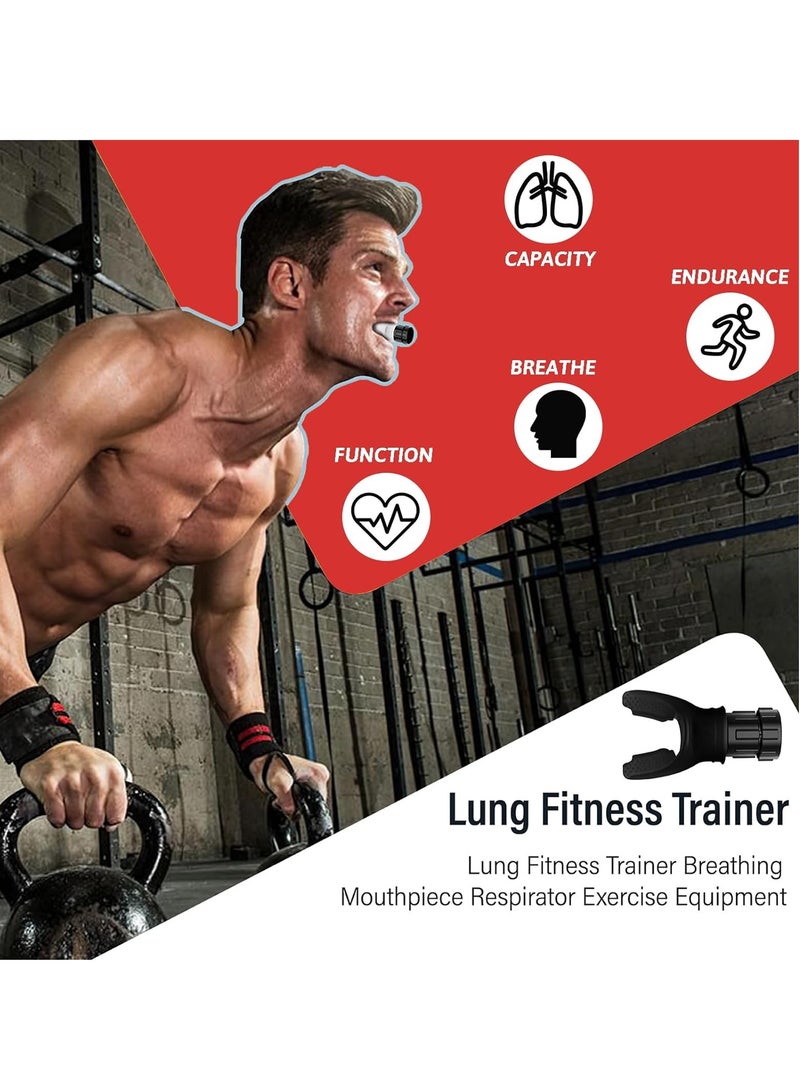كابتن تيك Spirometry Breathing Exercise Device, Lung Exerciser Device with Adjustable Resistance, Boost Lung Capacity u0026 Abdominal Strength, Inspiratory Muscle Trainer Device O2 Lung Trainer - Image 4