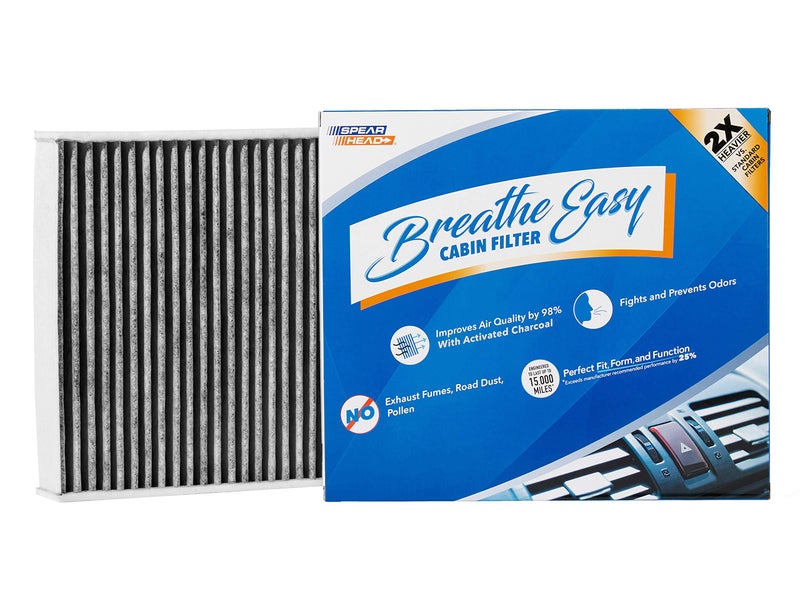 Spearhead Odor Defense Breathe Easy AC Heater Cabin Filter Fits Various 201324 BMW 234 Series M Series 911 Boxster Cayman Like OEM Up to 25 Longer Lasting wActivated Carbon BE472