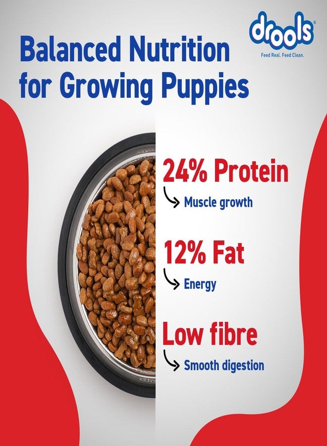 Drools Puppy Dry Dog Food 4.2kg (3kg + 1.2kg Free) | Chicken & Egg Flavour | Supports Active Behaviour | Digestive Health & Immunity | Better Digestibility - Image 3