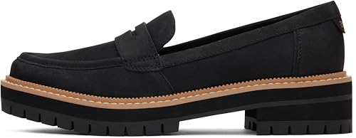 TOMS Women's, Cara Loafer Black Leather - Image 1