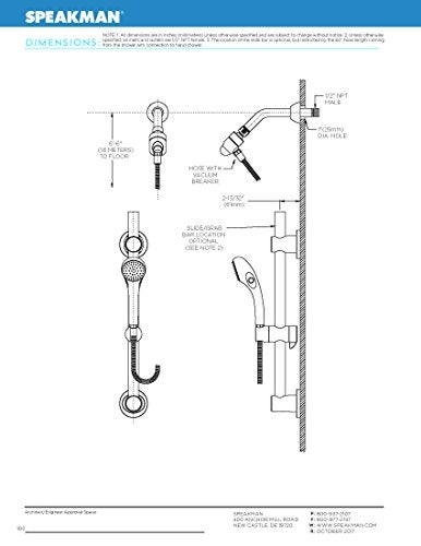 Speakman VS-1001-ADA-PC Versatile Polished Chrome ADA Plus Hand-held Shower System - Image 3