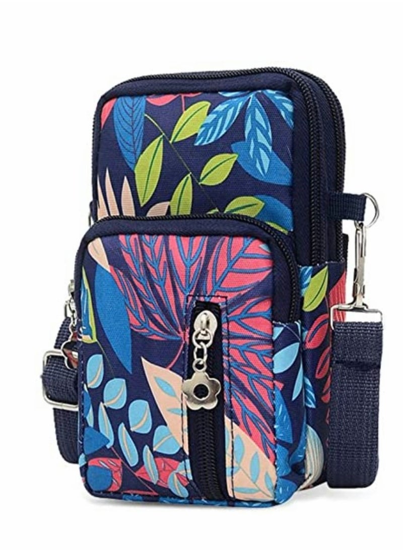 Excefore Sports Armband Outdoor Sweat-proof Running Armbag Cross-body Shoulder Casual Wallet Purse Fitness Cell Phone Bag Key Holder for iPhone 13 Pro/12 Pro/Xs Max,Galaxy S10 Plus,Huawei P30 Pro (Colorful)  - Image 1