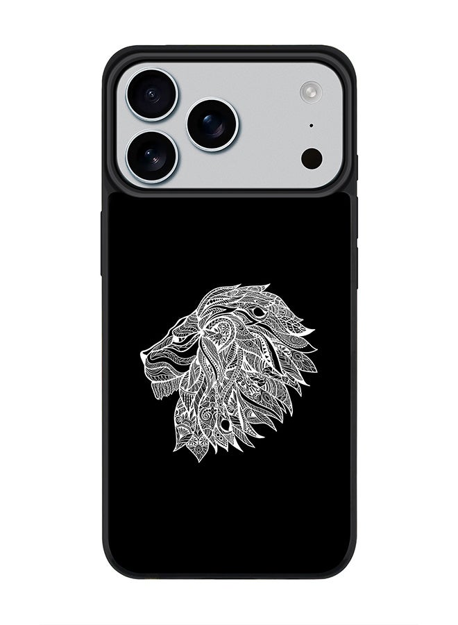 Stylizedd iPhone 17 Pro Max Case, [Compatible with MagSafe] Slim Magnetic cover Phone Case iPhone 17 Pro Max -Lion Abstract - Image 1