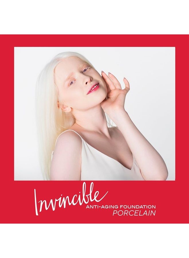Mirabella Invincible Anti-Aging Full Coverage HD Liquid Foundation, Porcelain 0 - Moisture-Rich Formula Minimizes Acne, Fine Lines & Wrinkles for Smoother & Brighter Skin - Paraben-Free & Cruelty-Free - Image 3