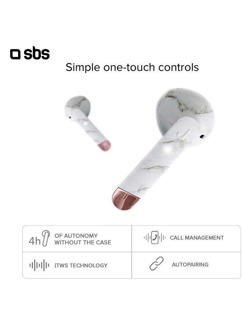 SBS - True Wireless Stereo earphones Bluetooth BT TWS earbuds with lightness, sophisticated design and first-class audio performance with 400mAh charging case, semi in-ear for tablets, iPhone and  others - Image 1
