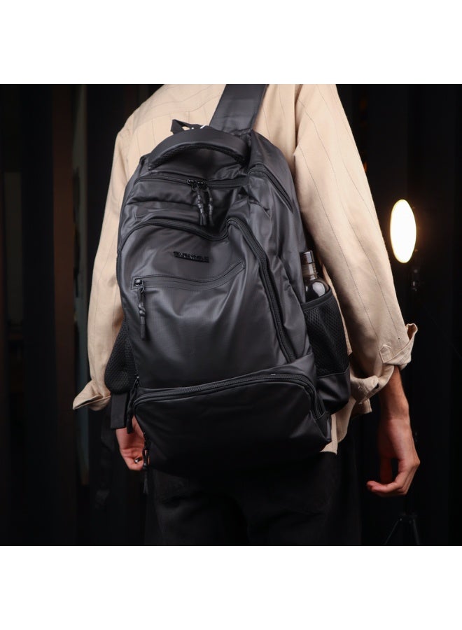 Premium Imported Waterproof LT4 Black Laptop Bag – Unisex | Soft Touch, Multi-Pocket Design - Image 1