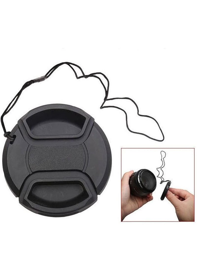 Coopic 2 x 37mm Lens Cap Front Cover Protector Snap On Center Pinch for Camera Canon Nikon Sony DSLR - Image 2