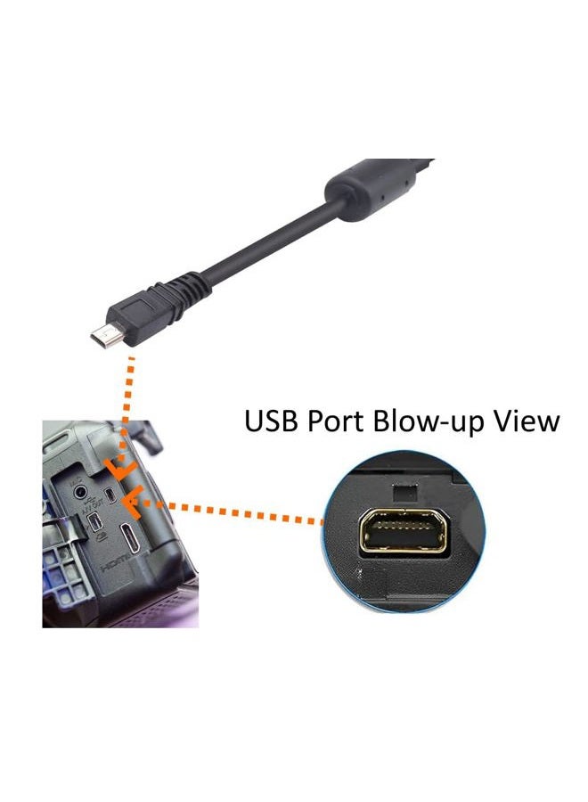ienza USB Cable Photo Transfer Charger Cord UC-E6 for Nikon D3300 D750 D5300 D7200 D3200, Coolpix B500, Select Coolpix & DSLR (Please See Product Pictures & Complete List of Compatible Nikon Models Below) - Image 3