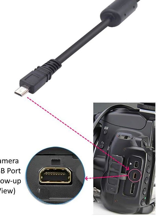ienza USB Cable Photo Transfer Charger Cord UC-E6 for Nikon D3300 D750 D5300 D7200 D3200, Coolpix B500, Select Coolpix & DSLR (Please See Product Pictures & Complete List of Compatible Nikon Models Below) - Image 4