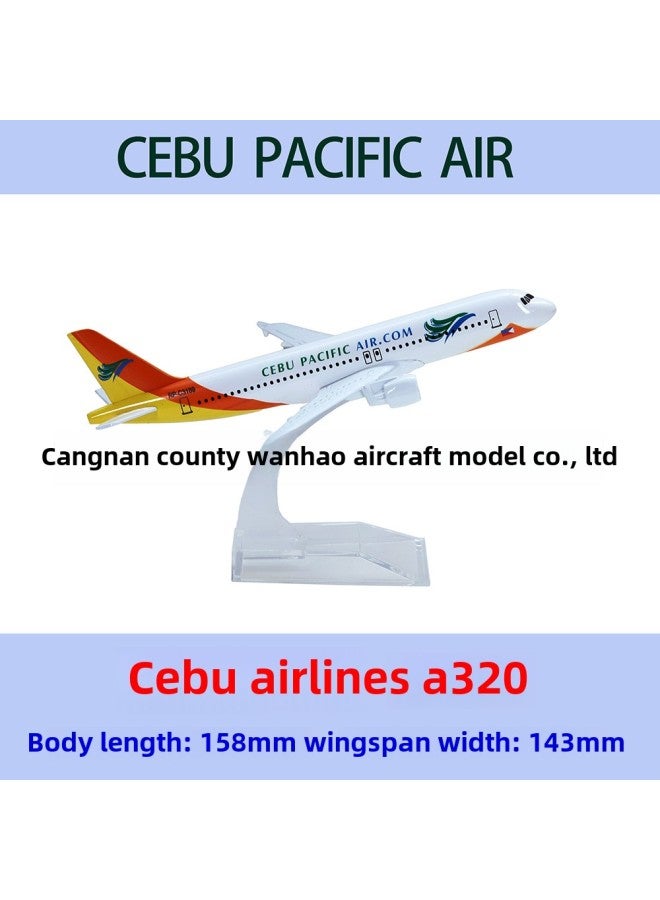 Special 15 Yuan A320 Aircraft Model 16cm Asian Tiger Dragon Red Philippines Gift Collection Alloy Simulation-Color:A320 Philippines Philippine Airlines - Image 3
