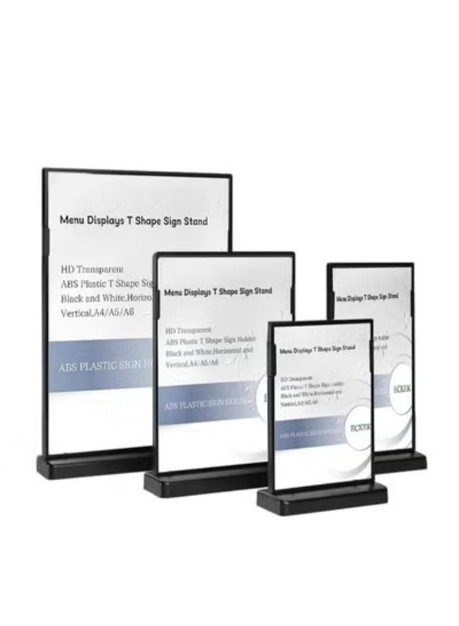 Eckek حامل لافتات من بلاستيك ABS، حامل لافتات على شكل حرف T لعرض القوائم - Image 1