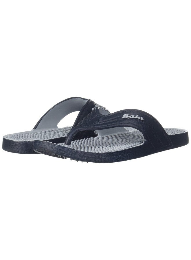 Bata Men's ALFRED TH Slippers (8729391_NAVY_9 UK) - Image 2