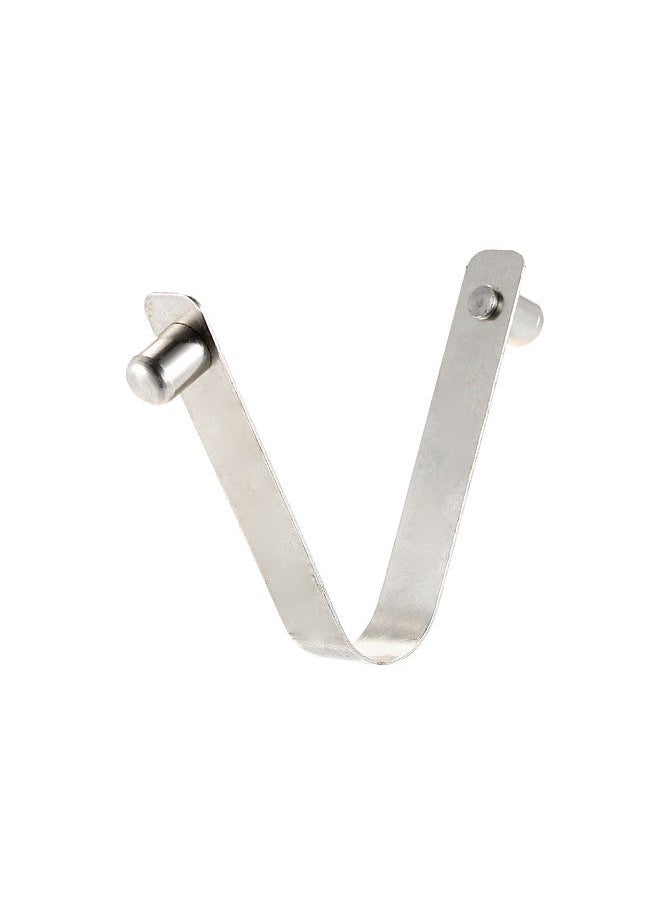 Generic - 6pcs Kayak Paddle Spring Clips Tent Pole Clips Push Button Spring Snap Clip Locking Tube Pin 9mm double pin solid buttons - Image 1