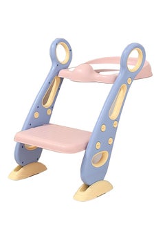 Beauenty Adjustable Multi-Purpose Potty Training Seat With Ladder -  Pink-Purple  - Image 1