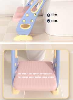Beauenty Adjustable Multi-Purpose Potty Training Seat With Ladder -  Pink-Purple  - Image 5