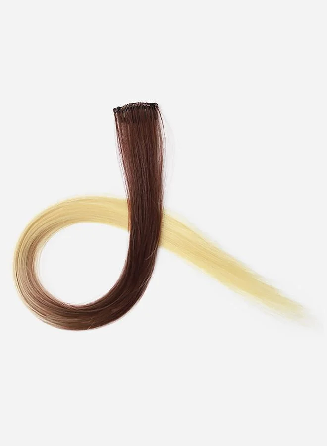 ستايلي Single Strip Colored Strands Hair Extension (Yellow) - 4x55cm