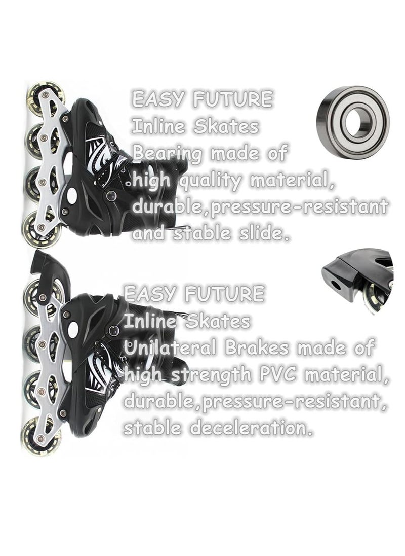 Spall Full Set Single Flash Childrenâ€²s Roller Skates Adult Roller Skates Adjustable Skates  - Image 5
